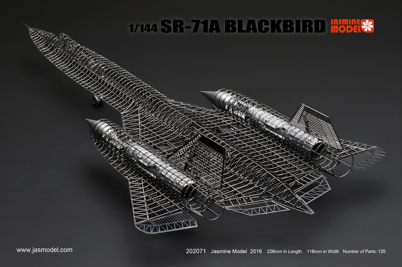 1/144 SR-71A Blackbird Full Structure PE Detail Model Kit Jasmine Model 202071 